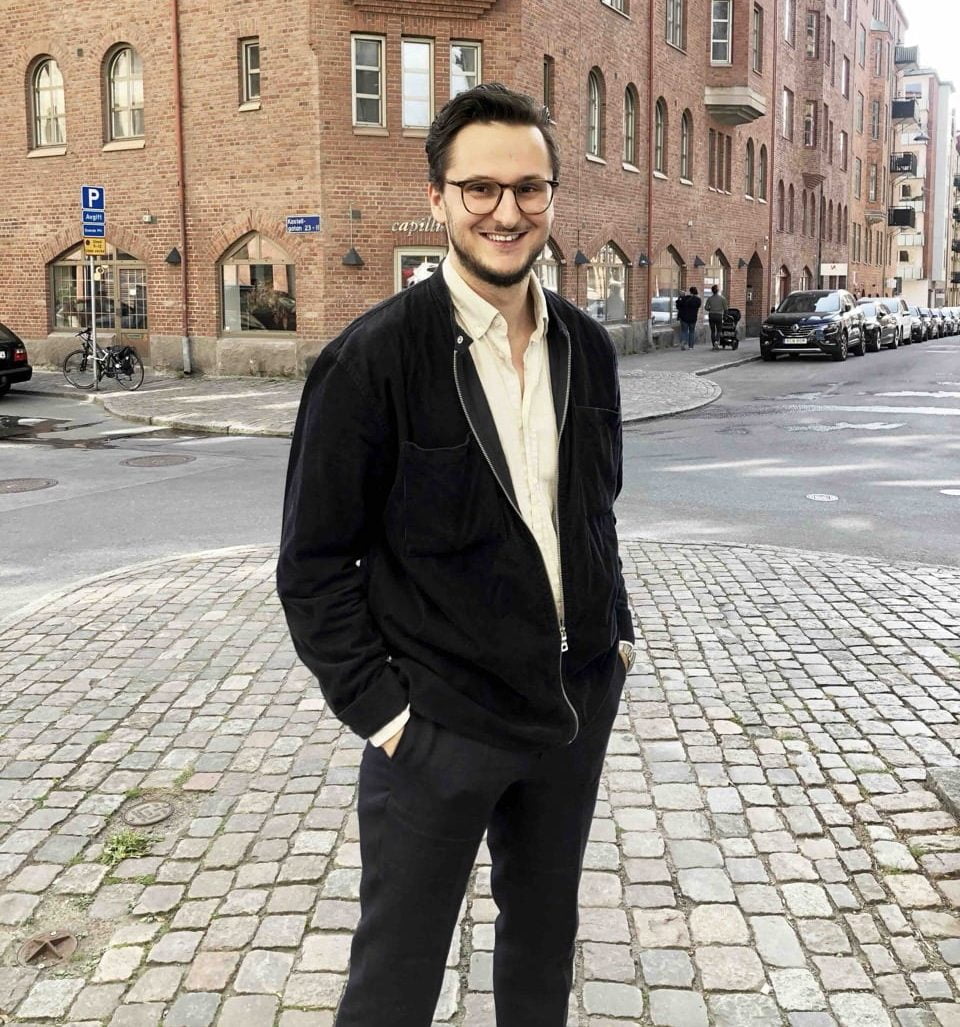 Porträttbild på Sjölins lärare Aid