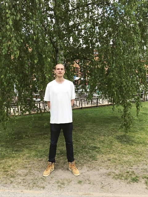Porträttbild av Sjölins lärare Albin